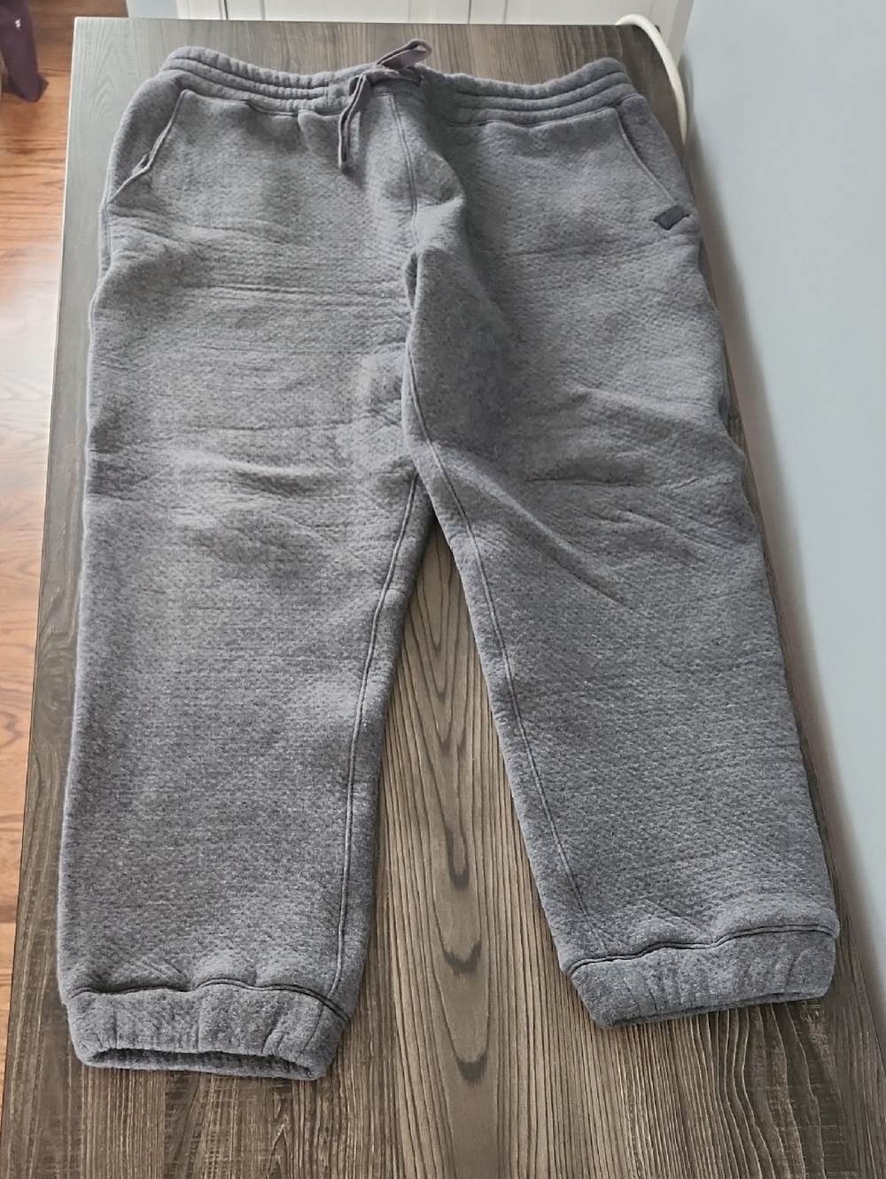 Lahgo Men's Casual Charcoal Drawstring Pima Cotton Jogger Sweatpants